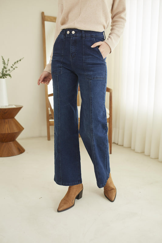 Jean wide leg Azul