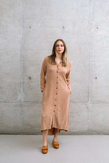 Vestido Camisero Lino