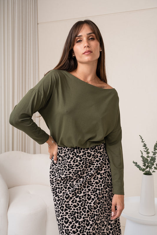 Polo ojal manga larga