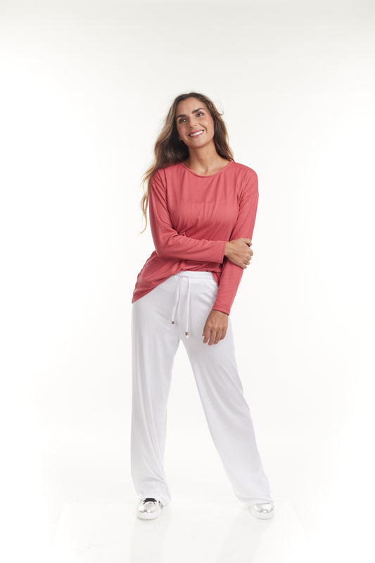 Polo Acanalado Manga Larga