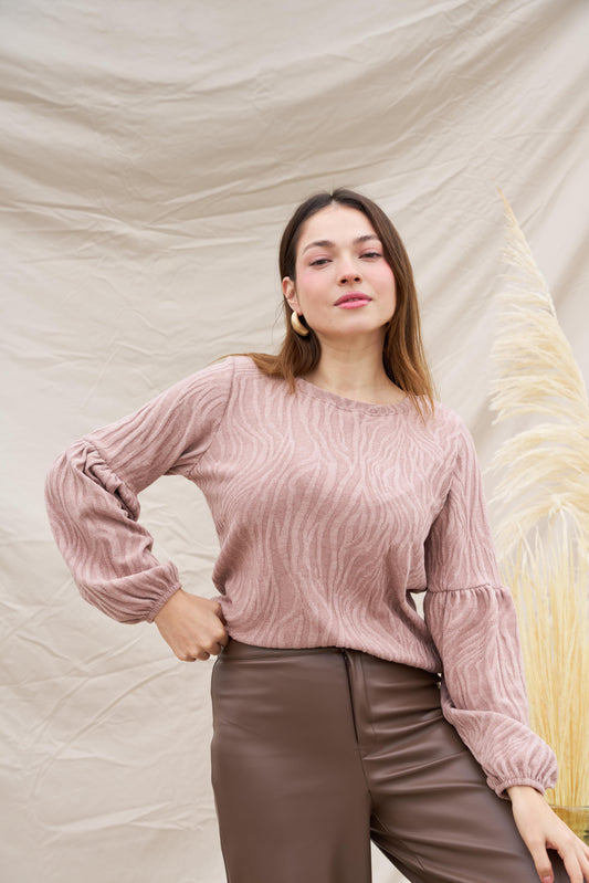 Chompa Malva Recogida