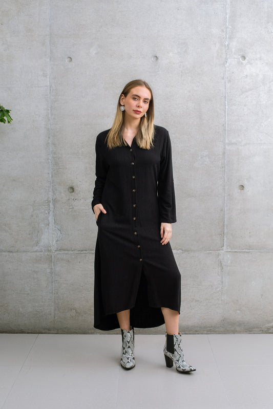 Vestido Camisero Lino