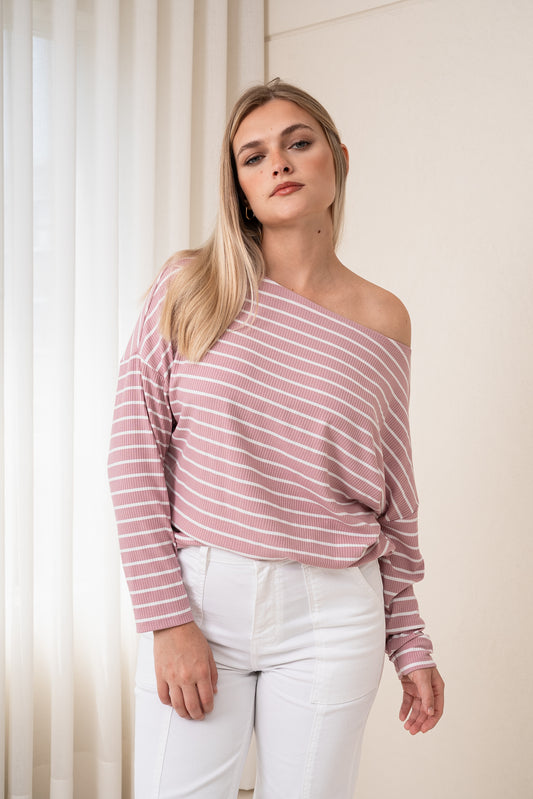 Polo Ojal rayas manga larga