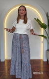 Falda Boho Azul