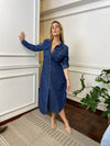 Vestido Camisero Con Bolsillos