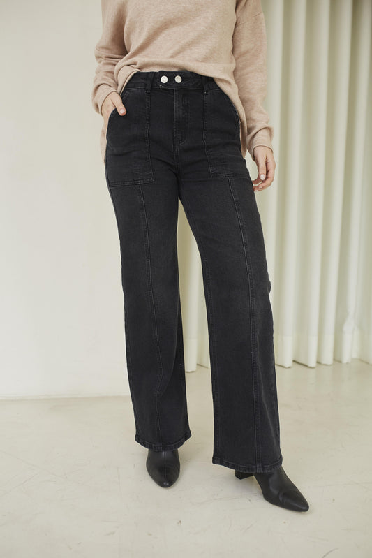 Jean wide leg Grafito