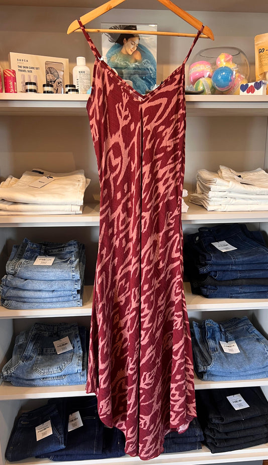 Vestido Sofia Tribal Vino