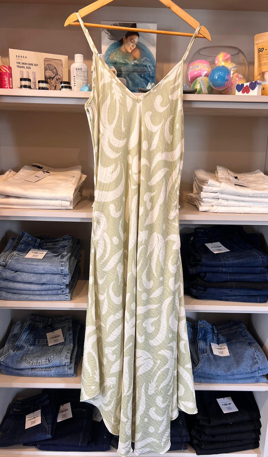 Vestido Sofia Tribal Aqua