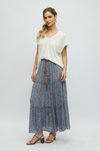 Falda Boho Azul