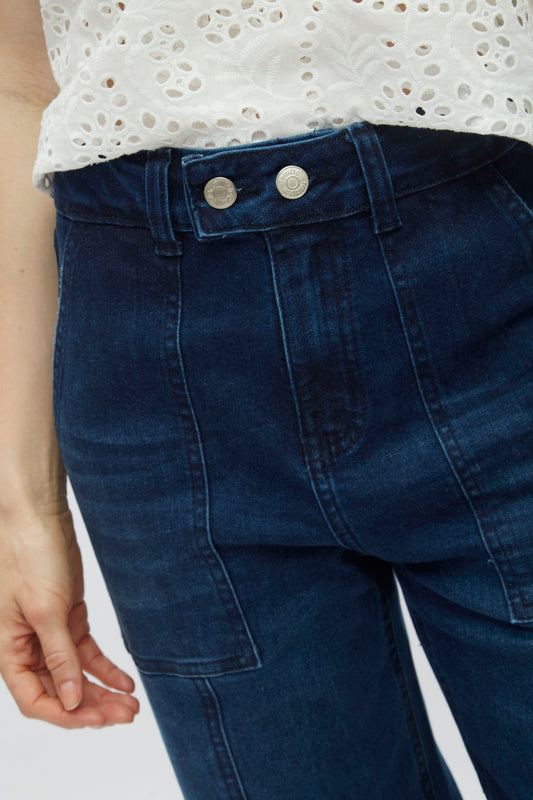 Jean wide leg Azul