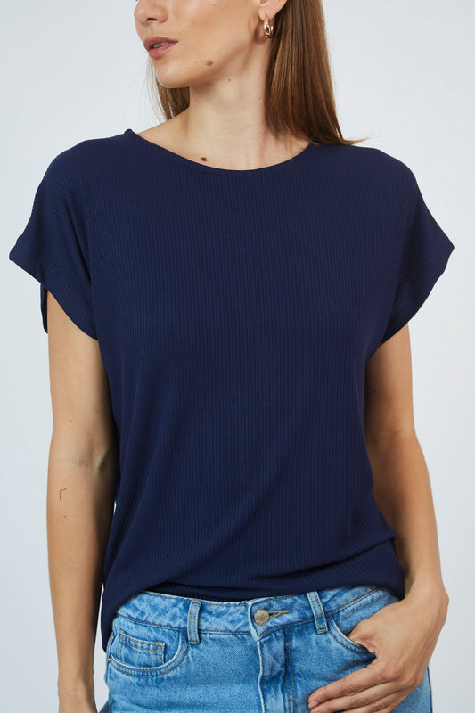 Polo Acanalado Manga Corta