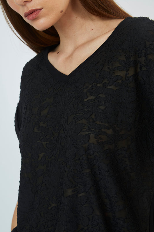 Polo Encaje Manga corta