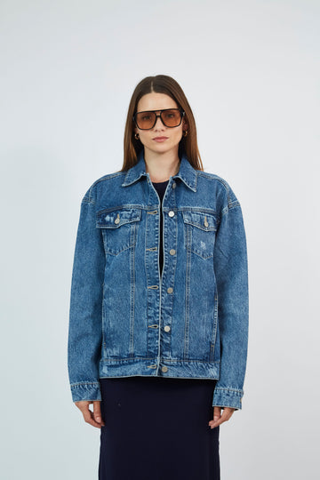 Casaca Denim Rasgados