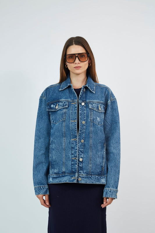 Casaca Denim Rasgados