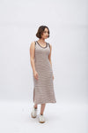 Vestido tank rib rayas