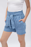 Short Tencel Celeste