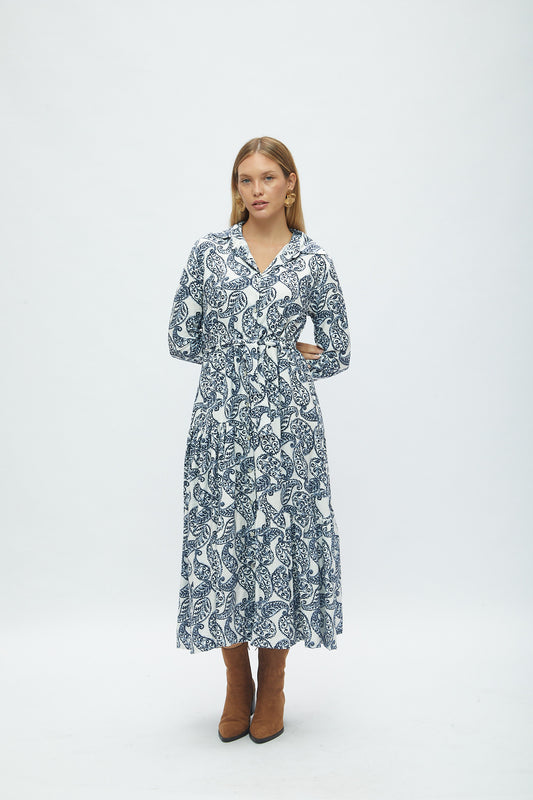 Vestido Princesa Caiguas Azules