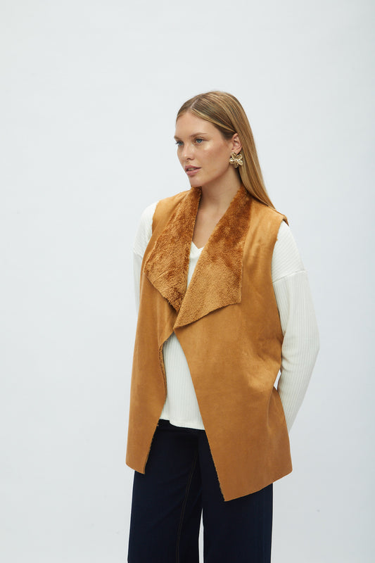 Chaleco Sherpa Camel