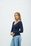 Polo Cuello V Skinny
