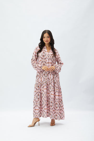 Vestido Otoño Rosado