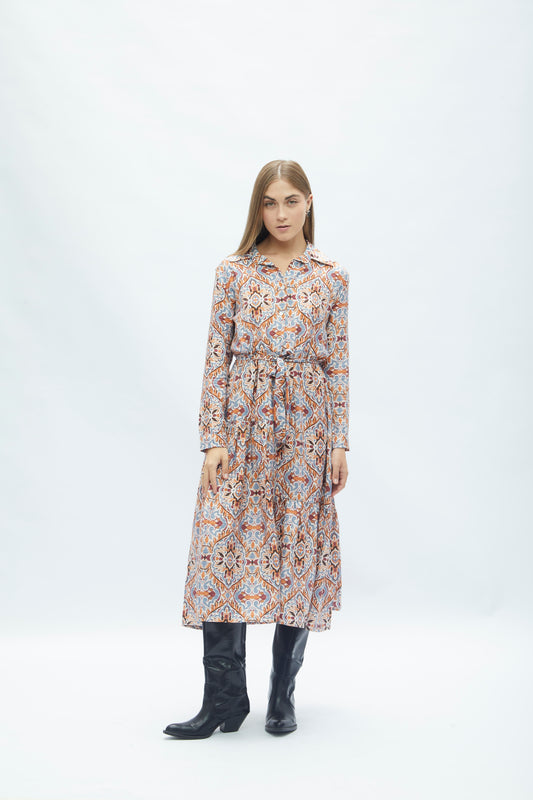 Vestido Princesa Ocre