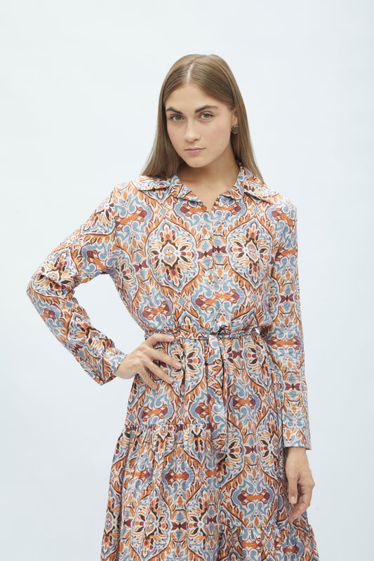 Vestido Princesa Ocre