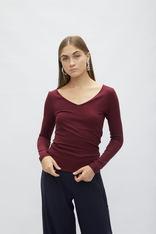 Polo Cuello V Skinny